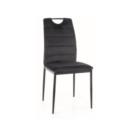 45938 jidelni zidle rip velvet cerna