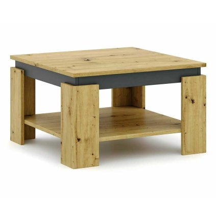 Hudson A dohányzóasztal, artisan tölgy / antracit