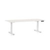 OfficeTech C állítható magasságú asztal, 180 x 80 cm, fehér alap, fehér kőris