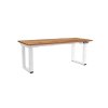 OfficeTech Strong állítható magasságú asztal 180 x 80 cm, fehér alap, arany tölgy