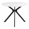 Aster étkezőasztal 100 cm, márvány / fekete