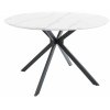 Aster étkezőasztal 120 cm, márvány / fekete