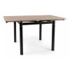 Byrne étkezőasztal - négyzet, artisan tölgy / fekete