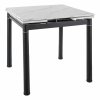 Byrne étkezőasztal - négyzet, márvány / fekete