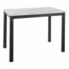 Damar W étkezőasztal 100 x 60 cm, márvány / fekete