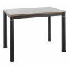 Damar W étkezőasztal 100 x 60 cm, dió / fekete