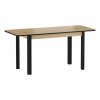 Diego II étkezőasztal 120 x 68 cm, artisan tölgy / fekete