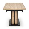 Lamello étkezőasztal 160 cm, artisan tölgy / fekete