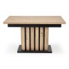 Lamello étkezőasztal 160 cm, artisan tölgy / fekete