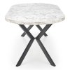 Pildora étkezőasztal, márvány / fekete