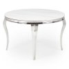 Regia étkezőasztal, márvány / ezüst