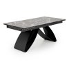 Sublime étkezőasztal, fekete márvány / fekete