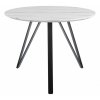 Tetis étkezőasztal, 100 cm átmérő, márvány / fekete