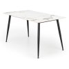 Webster étkezőasztal 140 cm, márvány / fekete