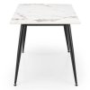 Webster étkezőasztal 140 cm, márvány / fekete