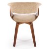 Brielle étkezőszék, bézs / dió
