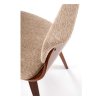 Brielle étkezőszék, bézs / dió