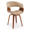Brielle étkezőszék, bézs / dió