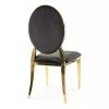 Capo Velvet étkezőszék, fekete / arany