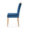 Clarion II étkezőszék, kék / mézes tölgy