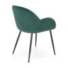 Delila étkezőszék, sötét zöld