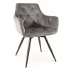 Garrus Velvet étkezőszék, szürke