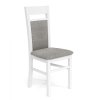 Gerard étkezőszék 2, szürke / fehér