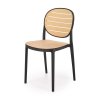 Josie étkezőszék, barna / fekete