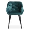 Lain étkezőszék, sötét zöld