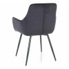 Maya Velvet étkezőszék, fekete