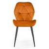 Pelor étkezőszék, narancs / fekete