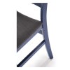 Rebecca étkezőszék, fekete / kék