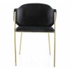 Serilda Velvet II étkezőszék, fekete / arany
