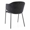 Serilda Velvet étkezőszék, fekete