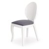 Verdi étkezőszék, fehér / szürke