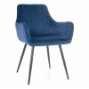Viona Velvet étkezőszék, kék