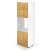 Vento DP-60/214 magas alsó szekrény, fehér / mézes tölgy