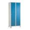Fém szekrény, 80 x 50 x 190 cm, fix lábakkal, hengerzár, kék - ral 5012