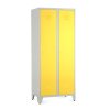 Fém szekrény, 80 x 50 x 191,5 cm, helyreigazítással, hengerzár, sárga - ral 1023