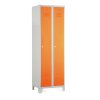 Fém szekrény, 60 x 50 x 190 cm, fix lábakkal, hengerzár, narancs - ral 2004