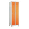 Fém szekrény, 60 x 50 x 190 cm, fix lábakkal, lakathoz zár, narancs - ral 2004