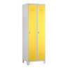 Fém szekrény, 60 x 50 x 190 cm, fix lábakkal, lakathoz zár, sárga - ral 1023