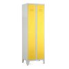 Fém szekrény, 60 x 50 x 191,5 cm, helyreigazítással, hengerzár, sárga - ral 1023