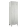 Fém szekrény, 60 x 50 x 191,5 cm, helyreigazítással, lakathoz zár, világos szürke - ral 7035