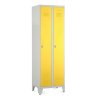Fém szekrény, 60 x 50 x 191,5 cm, helyreigazítással, lakathoz zár, sárga - ral 1023