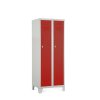 Fém szekrény, 60 x 50 x 160 cm, fix lábakkal, lakathoz zár, piros - ral 3000