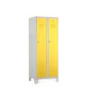 Fém szekrény, 60 x 50 x 160 cm, fix lábakkal, lakathoz zár, sárga - ral 1023