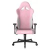 DXRacer GLADIATOR gamer szék, szövet, rózsaszín / fehér