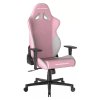 DXRacer GLADIATOR gamer szék, szövet, rózsaszín / fehér