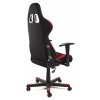 DXRacer OH/FD01/NR gamer szék, szövet, fekete / piros